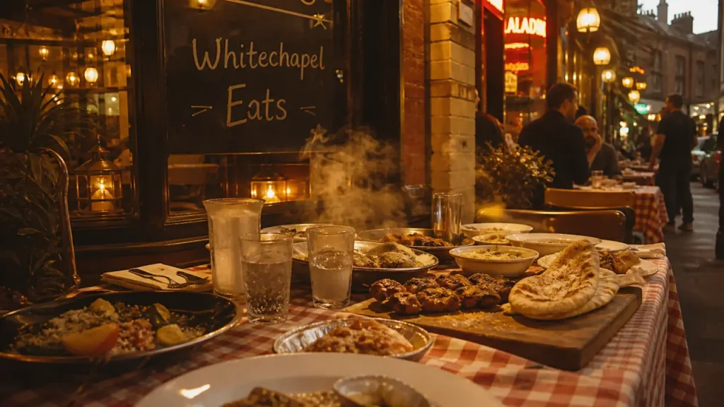 10 meilleurs restaurants whitechapel londres : curry dans un restaurant animé à Whitechapel