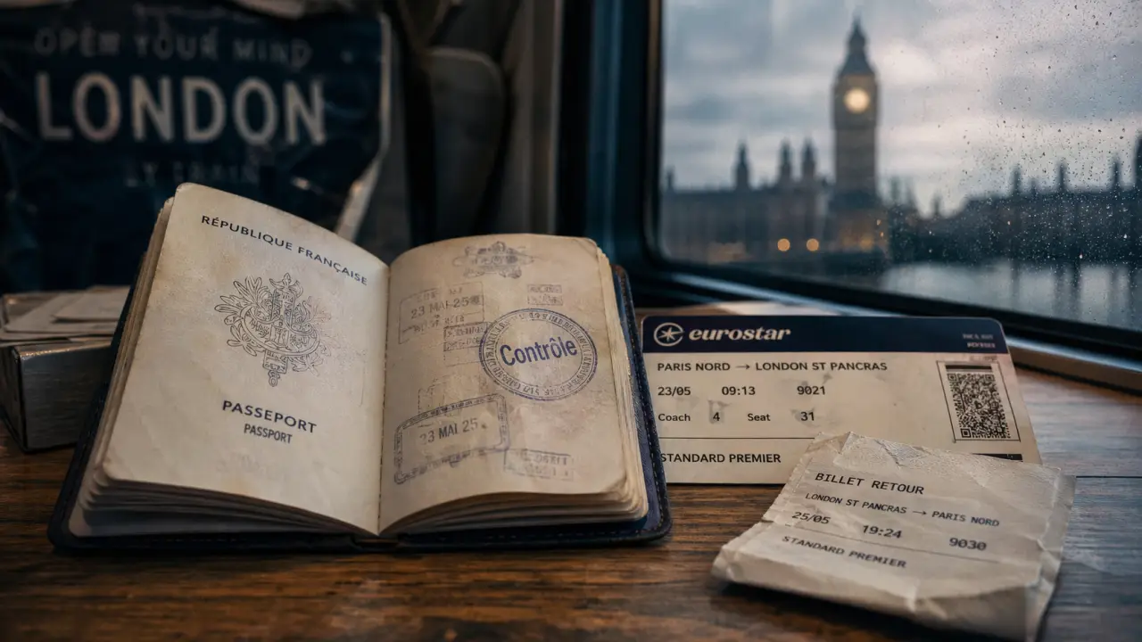 Aller en angleterre sans passeport : passeport tampon Contrôle, Londres