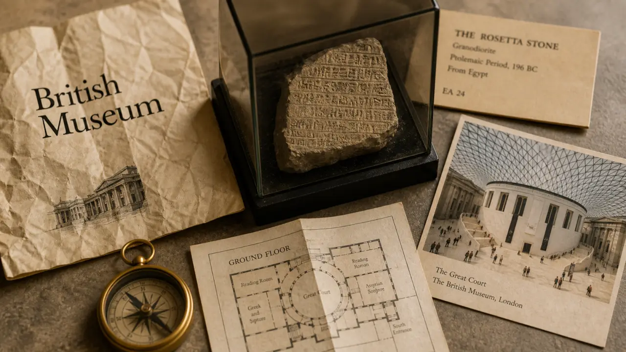 British museum londres : billet et plan du musée