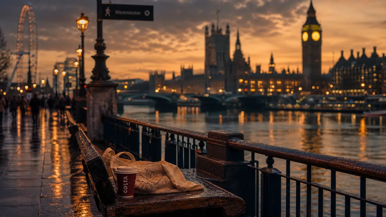 Endroit a visiter a londres : Westminster Bridge et Big Ben au coucher du soleil
