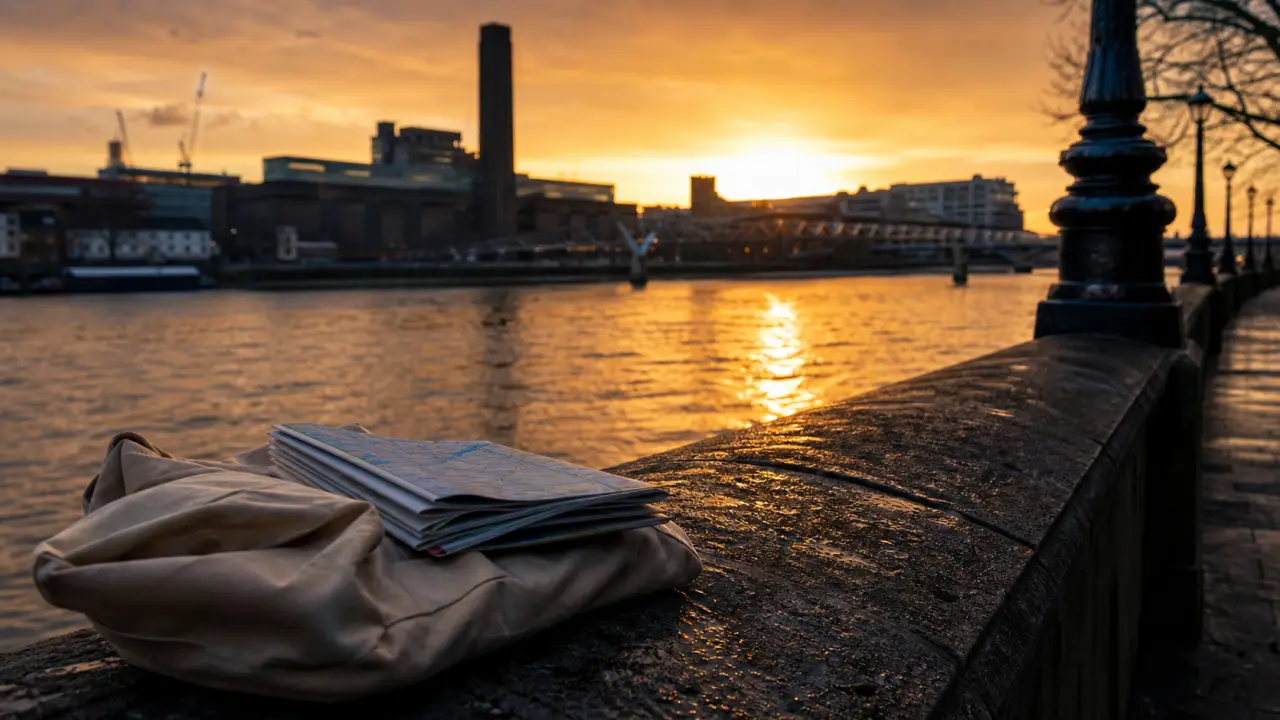 Lieux a visiter londres : vue de la Tamise depuis South Bank près de Tate Modern