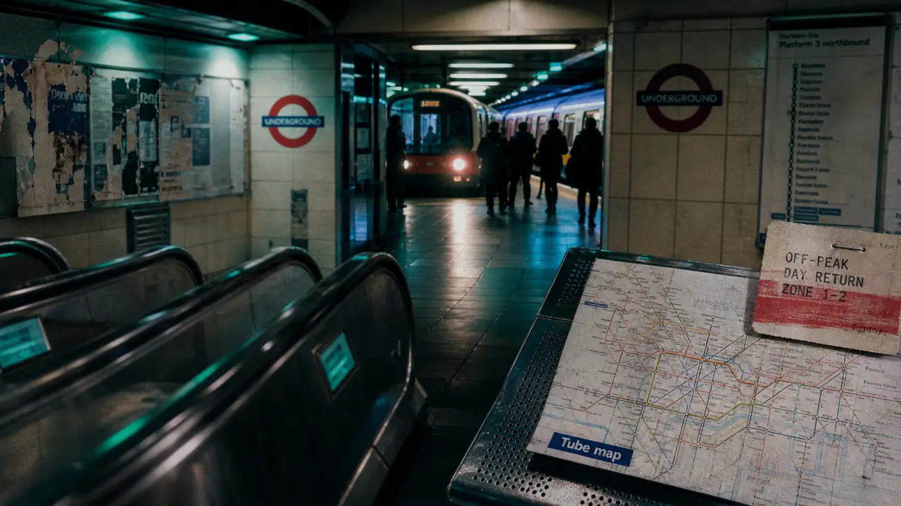 Carte du Londres metro (Tube) dans une station
