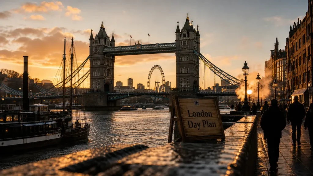 Londres sorties : Tower Bridge au golden hour