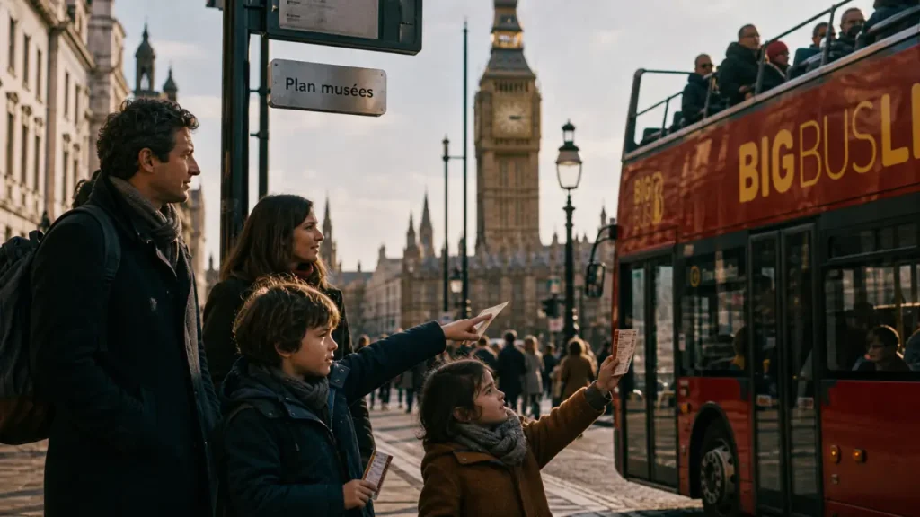 Que faire a londres avec des enfants : bus rouge a impériale et musées gratuits