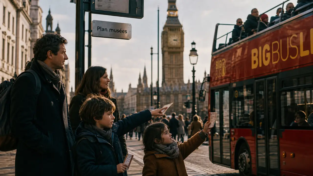 Que faire a londres avec des enfants : bus rouge a impériale et musées gratuits