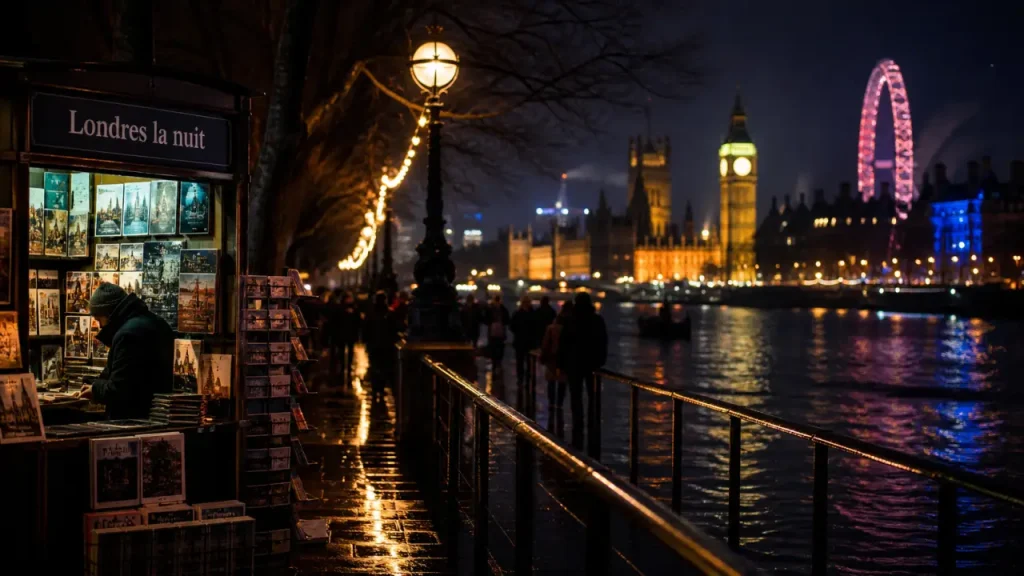 Que faire le soir a londres : Big Ben et London Eye la nuit