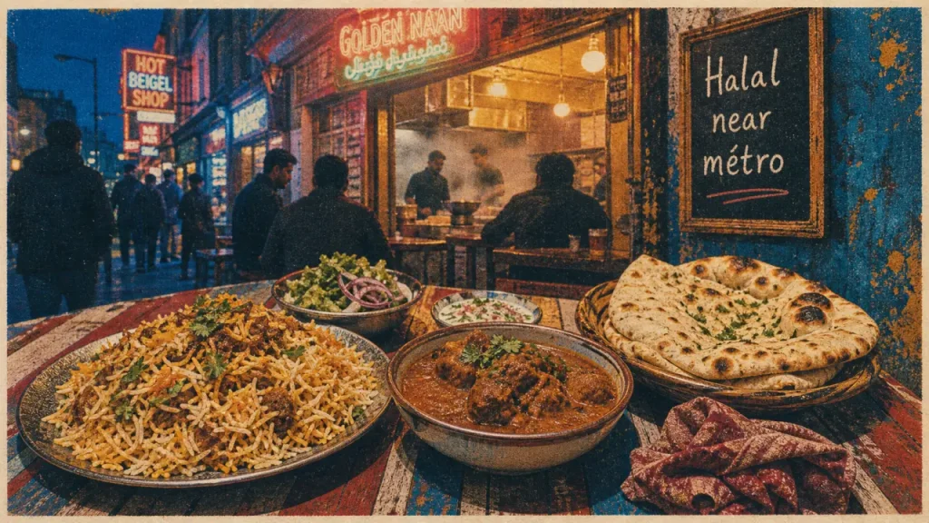 Restaurants halal Londres à Whitechapel, halal près du métro