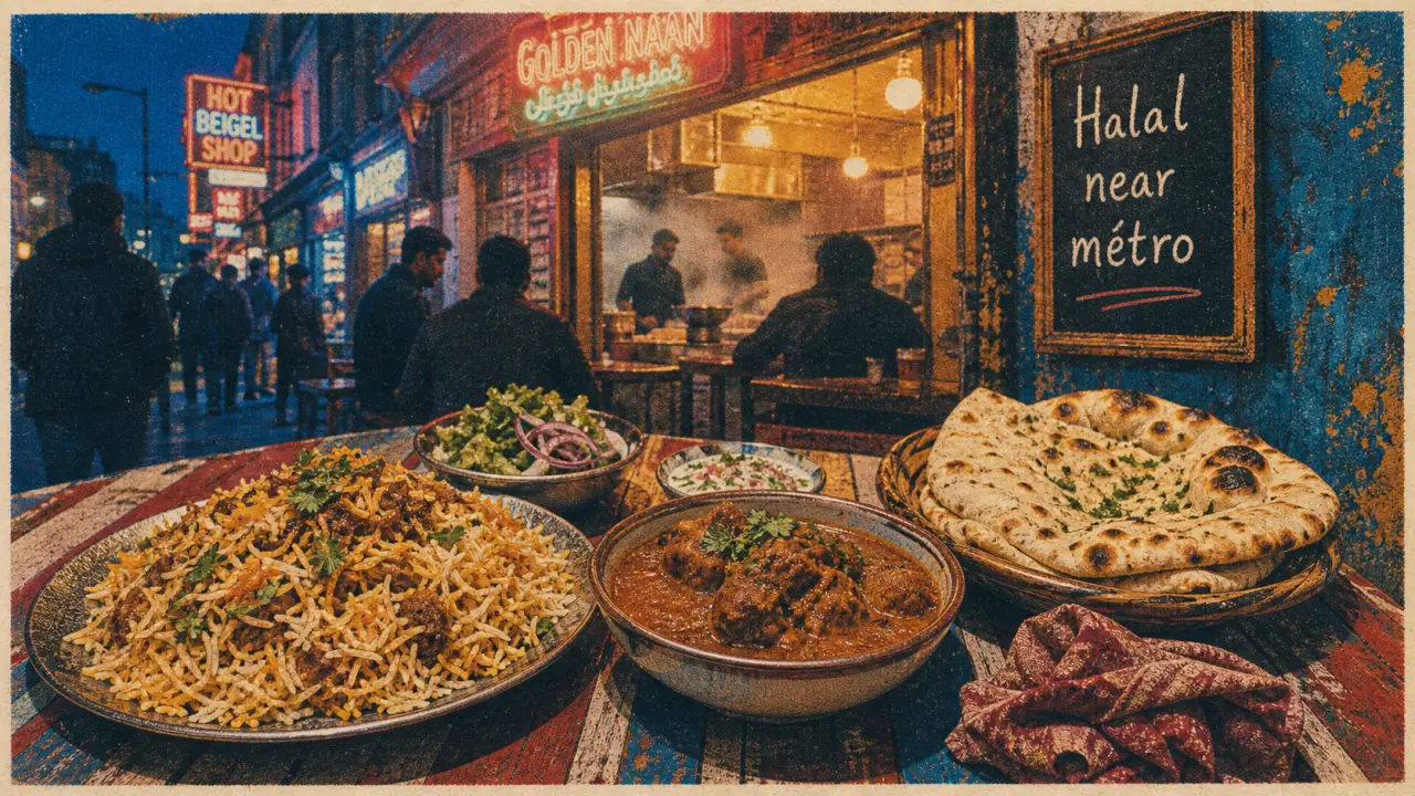 Restaurants halal Londres à Whitechapel, halal près du métro