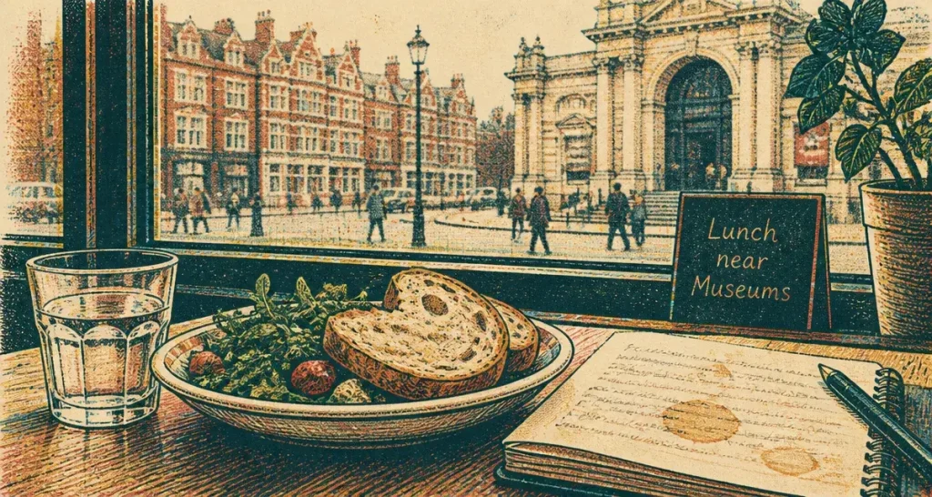 Restaurants south kensington londres : lunch près des musées, café sur Exhibition Road