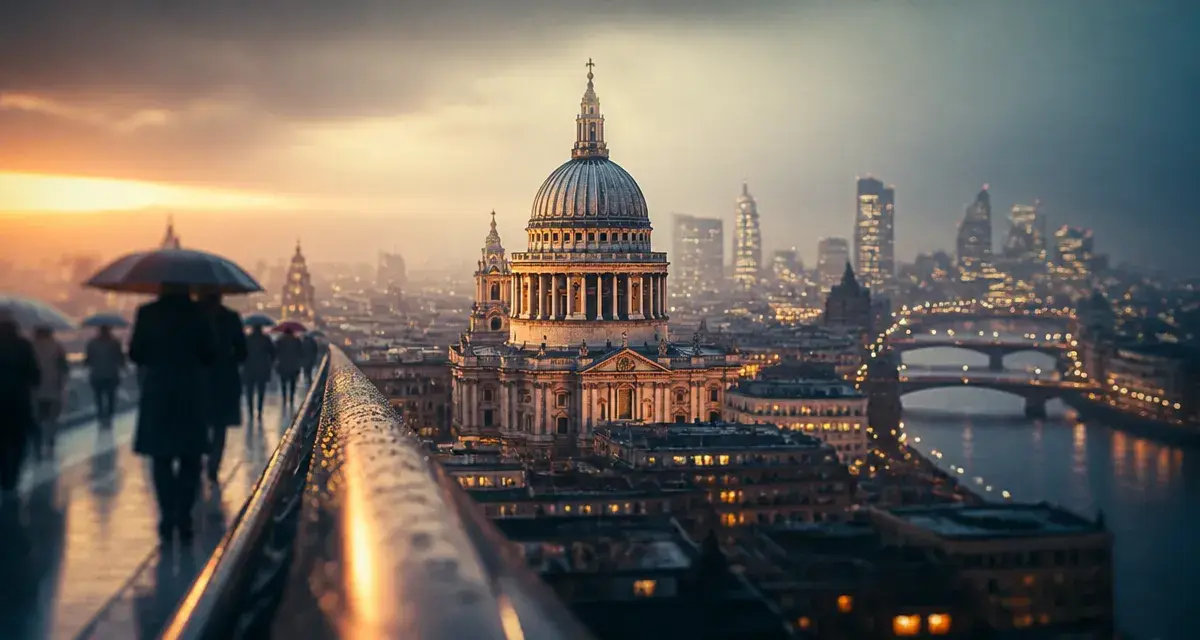 Visiter la cathédrale Saint Paul Londres : vue du dôme et de la City