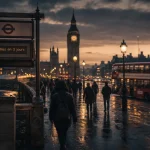 Visiter Londres : bus rouge londonien près de la Tamise, Big Ben et Westminster