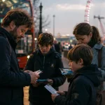 we à londres en famille : billets et tickets de métro sur la South Bank, Londres