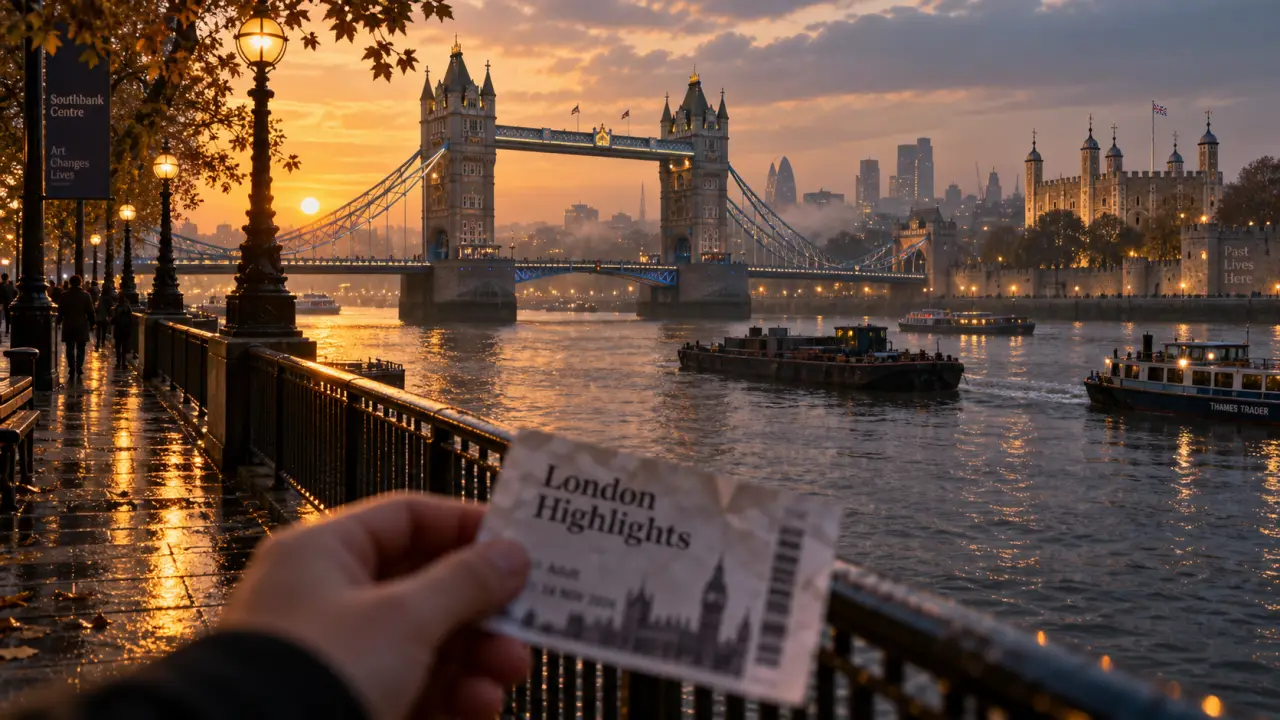 a visiter absolument a londres : Tower Bridge au coucher du soleil