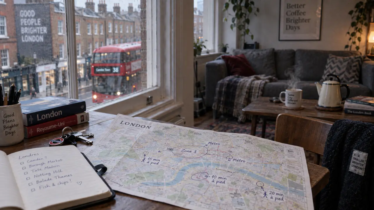Airbnb Londres quartiers près du métro, carte et clés