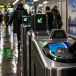 Bon plan pour visiter londres : Oyster card sur tourniquet métro