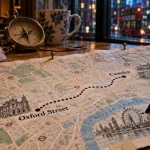 carte shopping londres avec itinéraire Oxford Street, Camden et Portobello