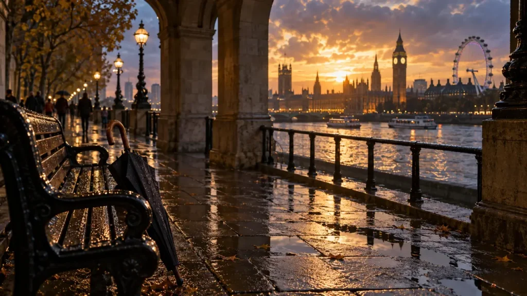 Ce qui faut visiter à Londres : South Bank, Westminster et London Eye au golden hour
