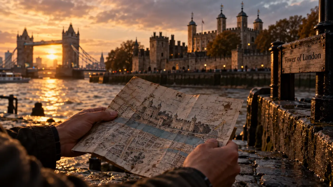 Chateau a visiter londres : Tour de Londres près de la Tamise