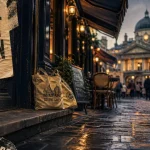 Endroits à visiter à Londres : ruelle pavée de Covent Garden sous la pluie