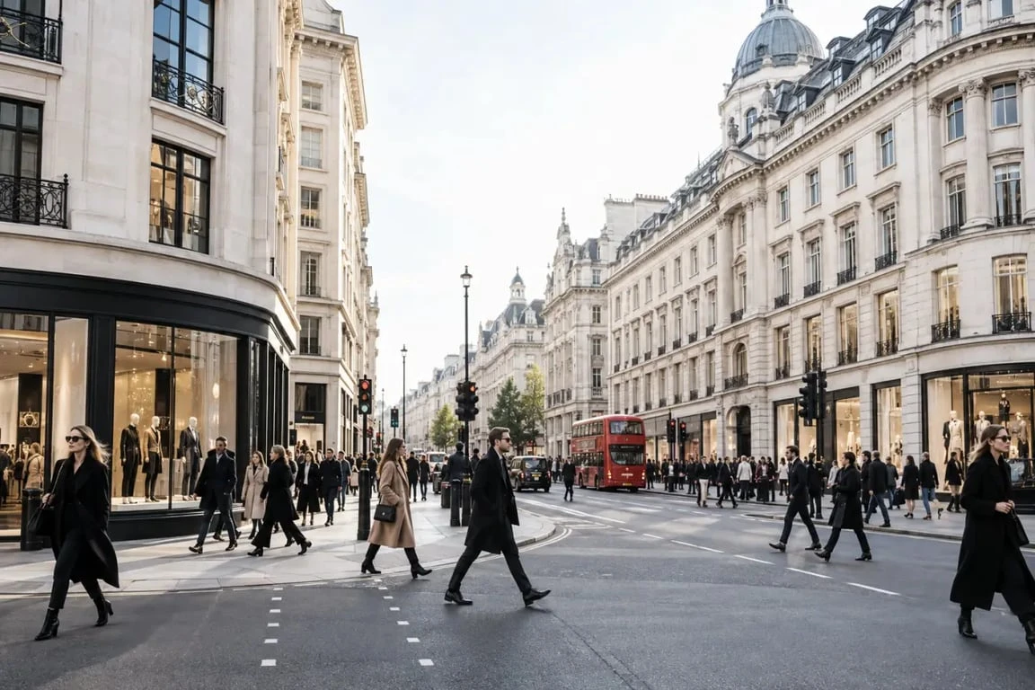 Faire du shopping à Londres dans les rues d'Oxford Street et Regent Street
