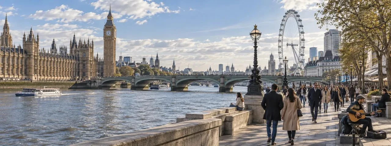 Que faire à Londres le dimanche entre Westminster et Southbank