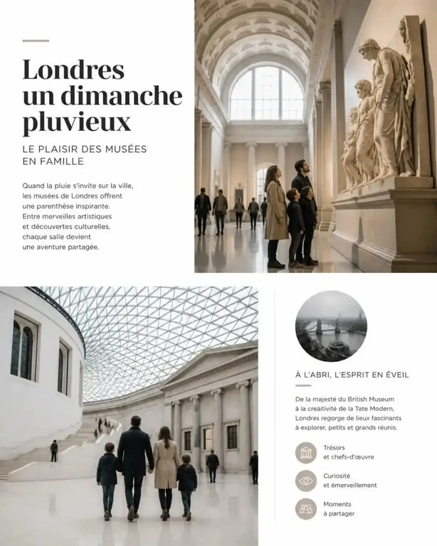 Que faire à Londres le dimanche quand il pleut dans un musée