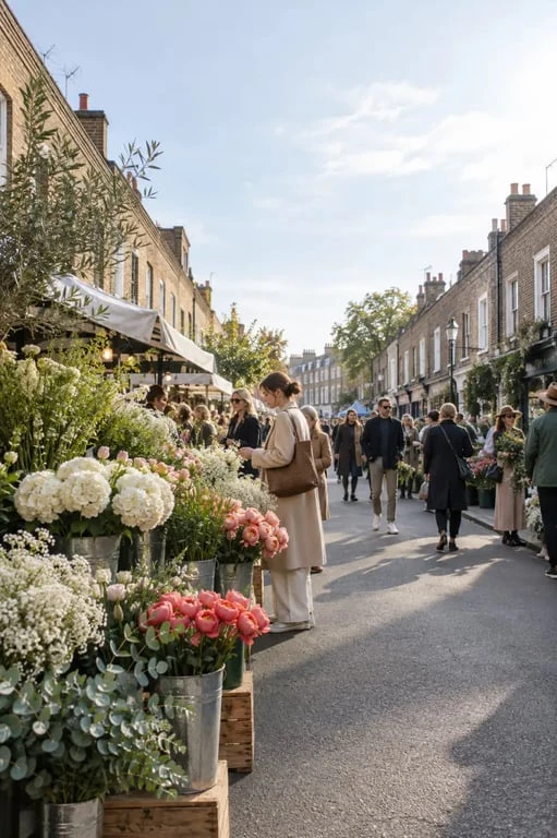 Que faire à Londres le dimanche au marché aux fleurs de Columbia Road