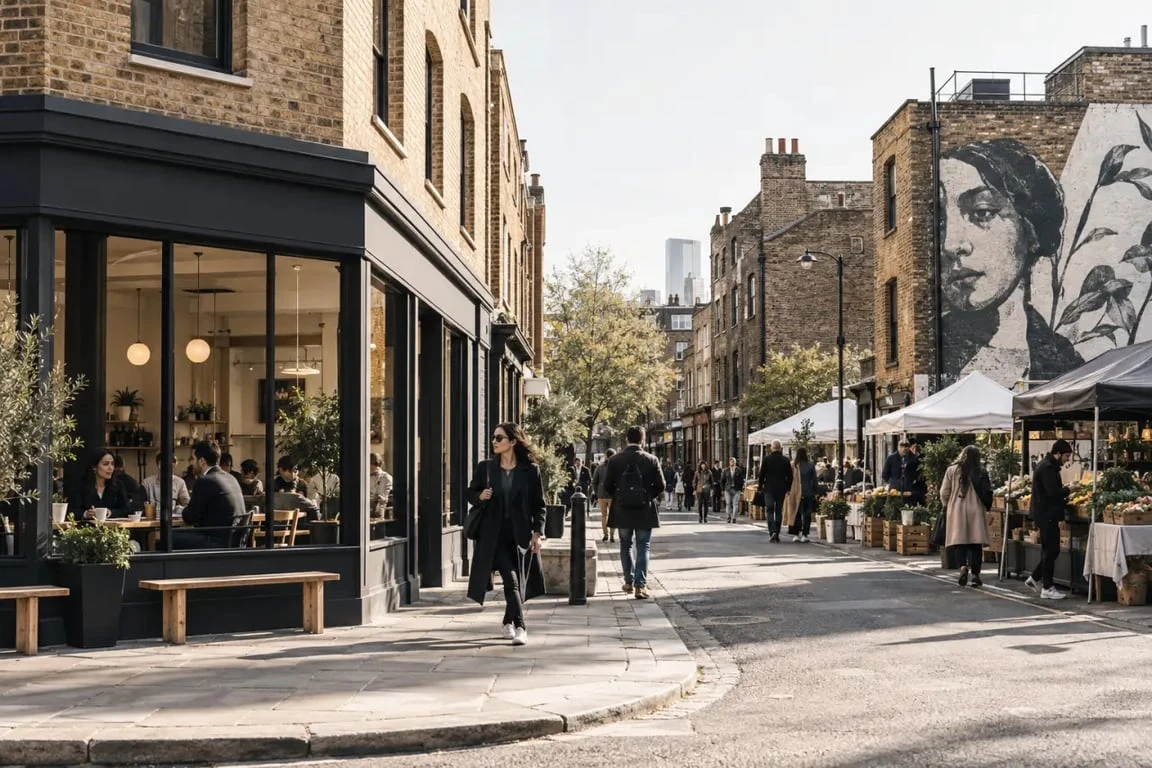 Airbnb Londres quartiers : ambiance locale de Shoreditch et Hackney