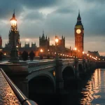 Meilleur endroit a visiter a londres : vue sur le pont de Westminster et Big Ben
