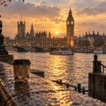 Qu est ce qu on peut visiter a londres : vue Westminster et Big Ben depuis la Tamise
