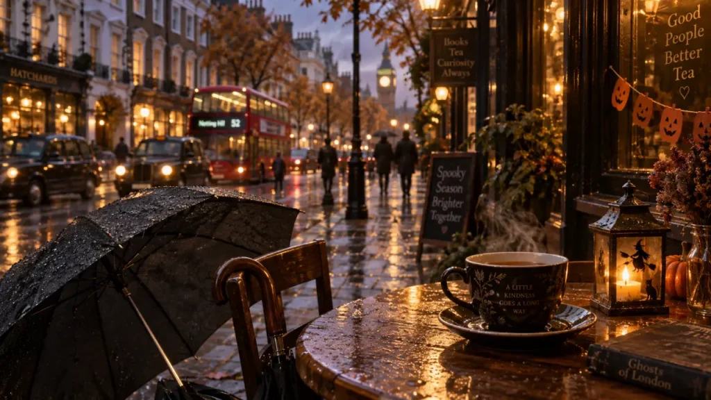 Que faire a londres en octobre : parapluie, thé et ambiance Halloween à Londres