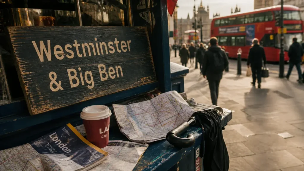 Que faire un weekend a londres : Westminster & Big Ben, gare londonienne