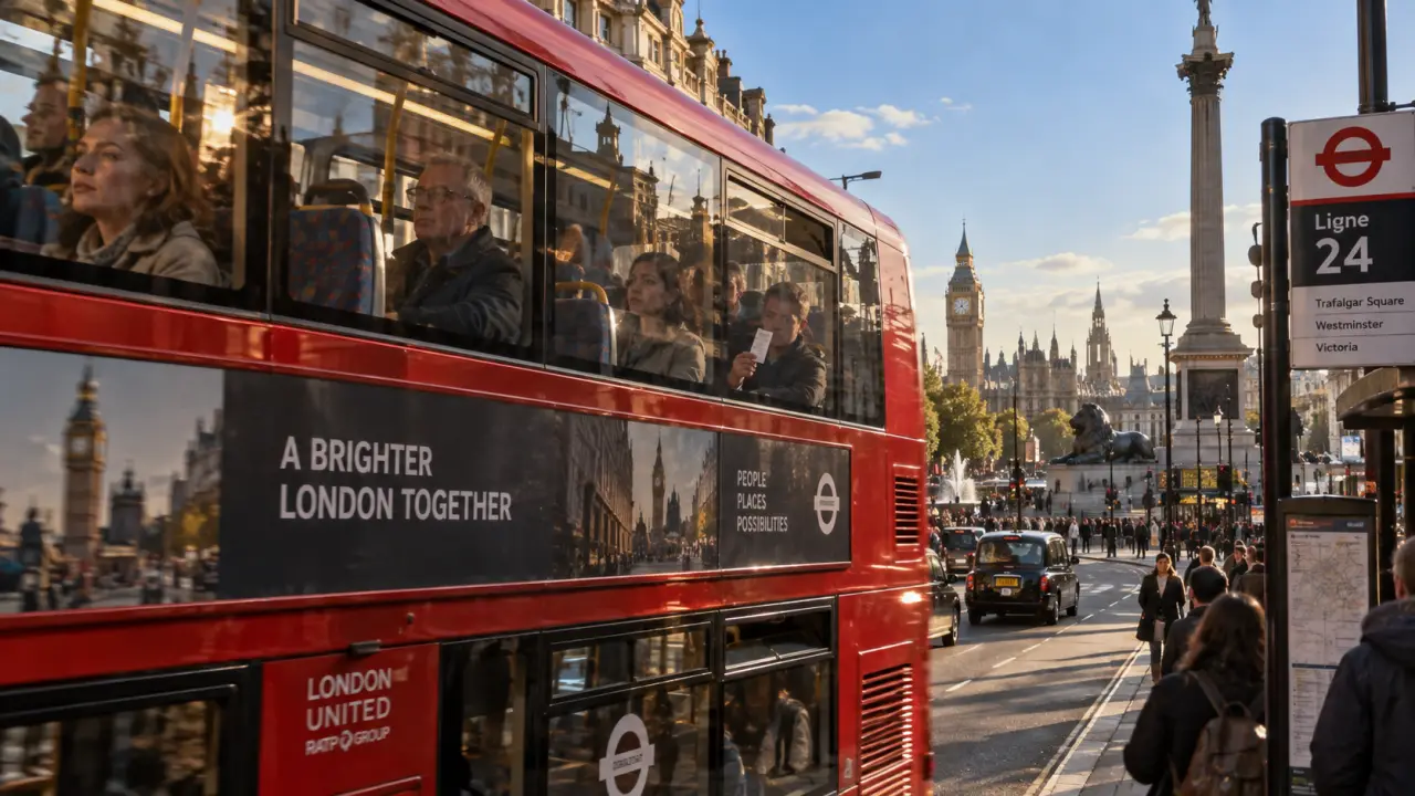 Quelle ligne de bus pour visiter Londres : bus rouge impérial ligne 24 à Westminster