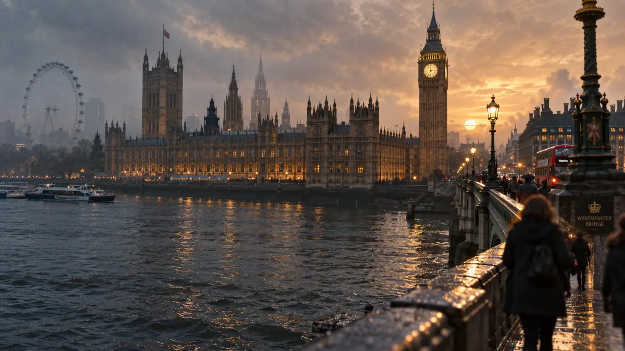 Quels monuments visiter à Londres : Big Ben et Parlement au bord de la Tamise