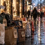 Shopping à Londres soldes -80% sur Oxford Street, sacs et étiquettes de prix